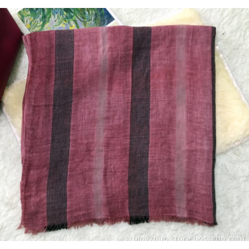 ready to ship winter warm wrap striped crinkle scarf